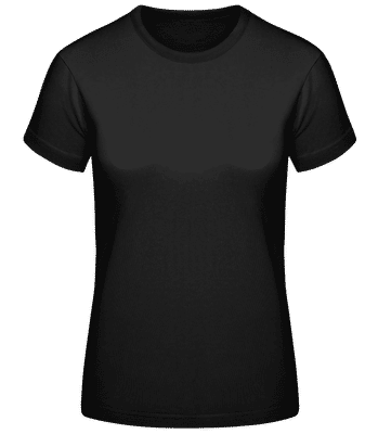 T-shirt standard Femme - Noir - Devant