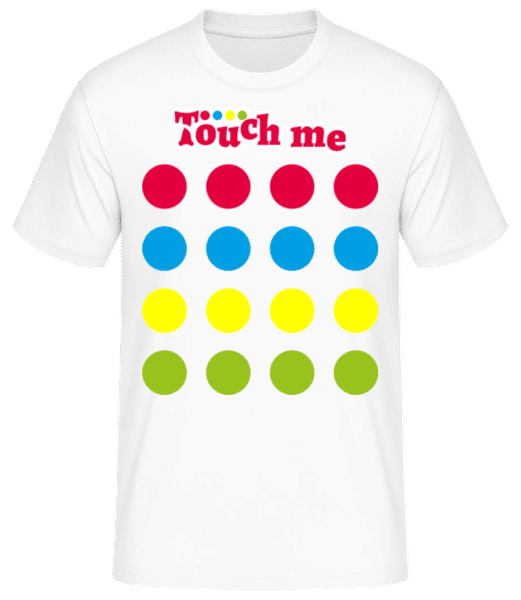 Preview: Touch Me - Men's Basic T-Shirt - White - Front