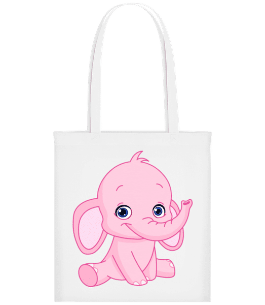 Aperçu: Éléphant Comic - Tote Bag - Blanc - Devant