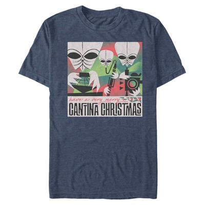 Star Wars - Skupina Musical Merry - Christmas - Men's T-Shirt - Heather navy - Front