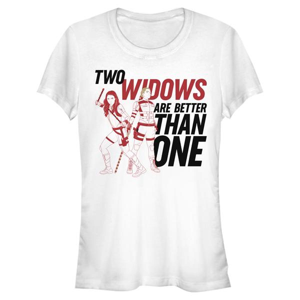 Aperçu: Marvel - Black Widow - Skupina Two Widows - Femme T-shirt - Blanc - Devant