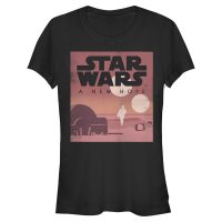 Star Wars - Luke Skywalker New Hope Minimalist - Frauen T-Shirt - Schwarz - Vorne