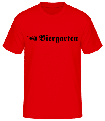 Biergarten - Men's Basic T-Shirt - Red - Front