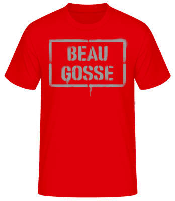 Beau Gosse Argot Français Joli - T-shirt standard Homme - Rouge - Devant