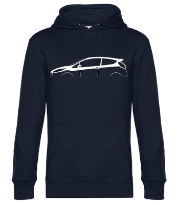 'Ford Fiesta ST Mk VI' Silhouette - Men’s Standard Hoodie - Navy - Front