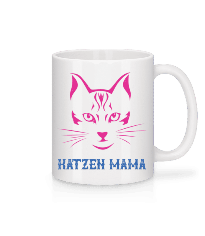 Vorschau: Katzen Mama - Tasse - Weiß - Vorne