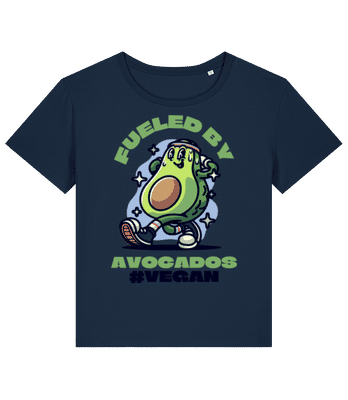 Fueled By Avocados - T-shirt bio Femme Stanley Stella 2.0 - Bleu marine - Devant