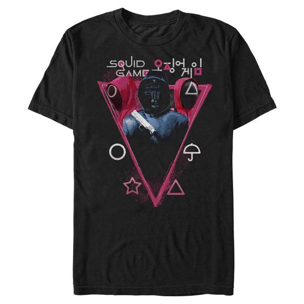 Vorschau: Netflix - Squid Game - Game Master Gamemaster - Männer T-Shirt - Schwarz - Vorne