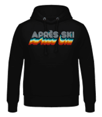 Après Ski - Männer Hoodie - Schwarz - Vorne