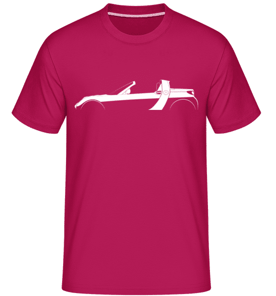 Preview: 'Smart Roadster' Silhouette - Shirtinator Men's T-Shirt - Magenta - Front