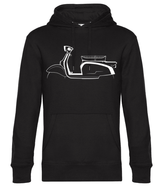 Aperçu: 'Zündapp RS 50 Super' Silhouette - Sweat à capuche premium Unisexe - Noir - Devant