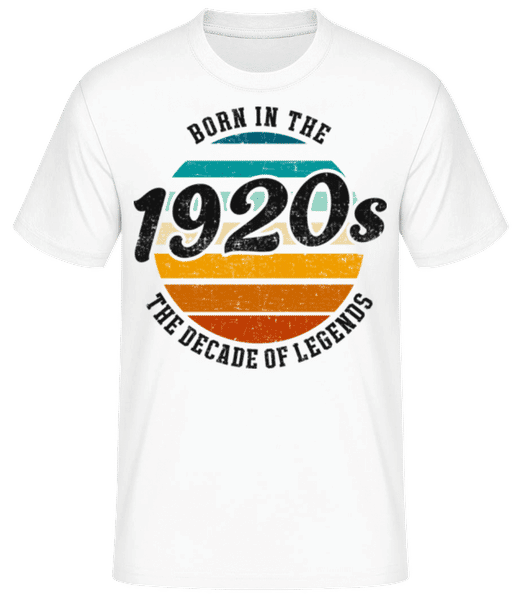 Aperçu: 1920 The Decade Of Legends - T-shirt standard Homme - Blanc - Devant