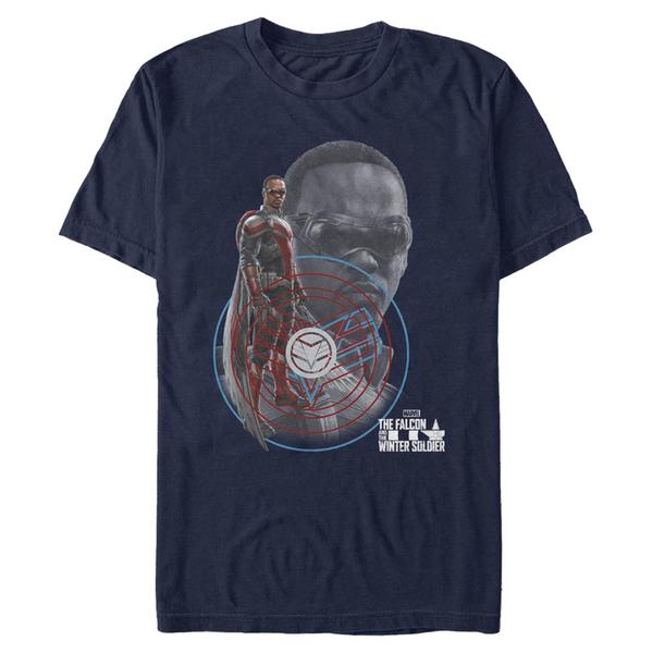 Aperçu: Marvel - Falcon et le soldat de l'hiver - Falcon Hero - Homme T-shirt - Bleu marine - Devant