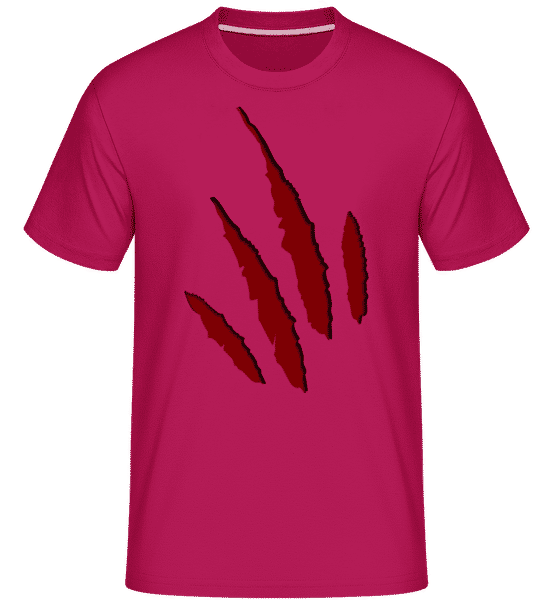 Aperçu: Kitten Claw Marks -  T-Shirt Shirtinator homme - Magenta - Devant