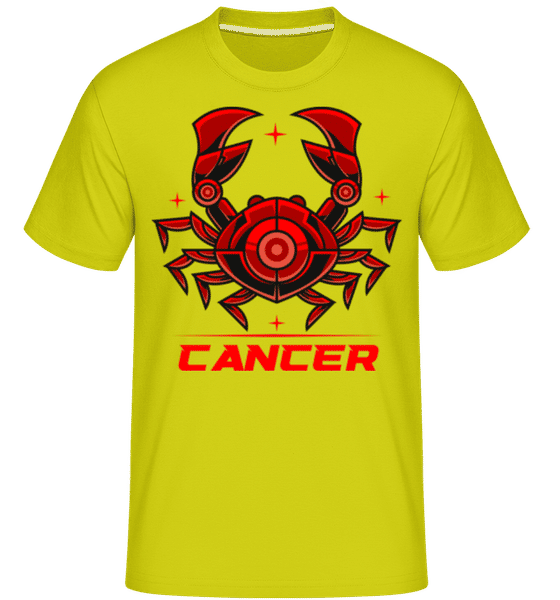 Preview: Mecha Robotic Zodiac Sign Cancer - Shirtinator Men's T-Shirt - Lime - Front