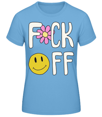 Fck Off - Women's Basic T-Shirt - Light blue - Front