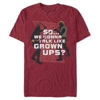 Marvel - Black Widow - Black Widow Widow Crayon - Men's T-Shirt - Cherry - Front