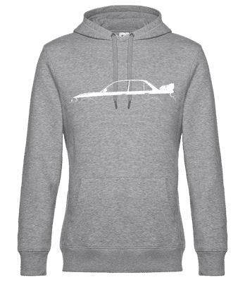 'Mitsubishi Lancer Evo. III' Silhouette - Pánská standardní mikina s kapucí - Melírově šedá - Napřed