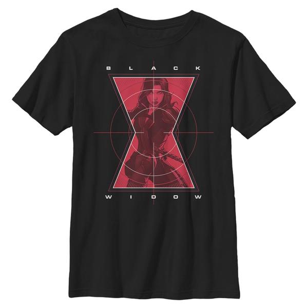 Marvel - Black Widow Widow Target - Enfant T-shirt - Noir - Devant