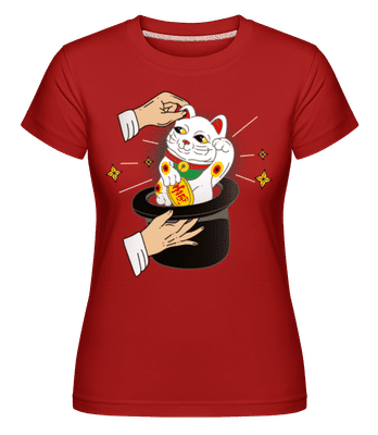 Magic Cat -  T-shirt Shirtinator femme - Rouge - Devant