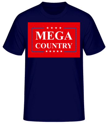 Mega Country - T-shirt standard Homme - Bleu marine - Devant