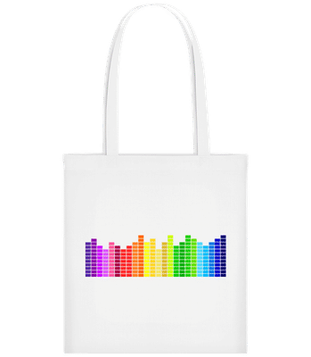 Regenbogen Soundbars - Stofftasche - Weiß - Vorne
