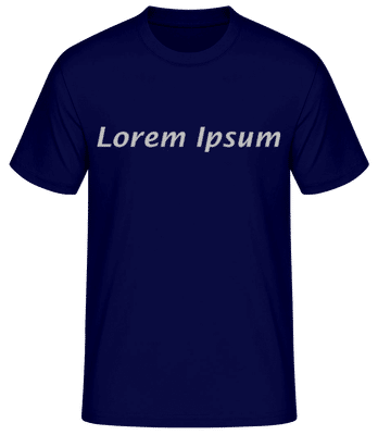 Lorem Ipsum - Pánske basic tričko - Namornícka modrá - Predné