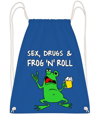 Sex Drugs & Frog'n'Roll - Gym bag - Royal blue - Front