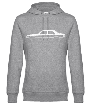 'Mercedes-Benz 190 E (W201)' Silhouette - Sweat à capuche standard homme - Gris chiné - Devant