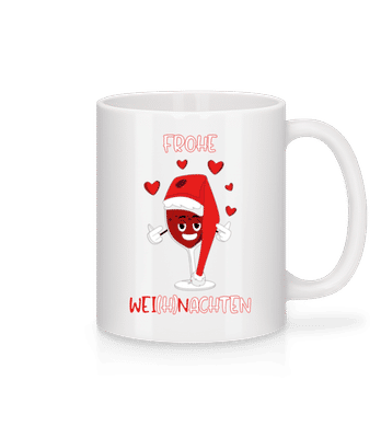 Frohe Wei(h)nachten - Tasse - Weiß - Vorne