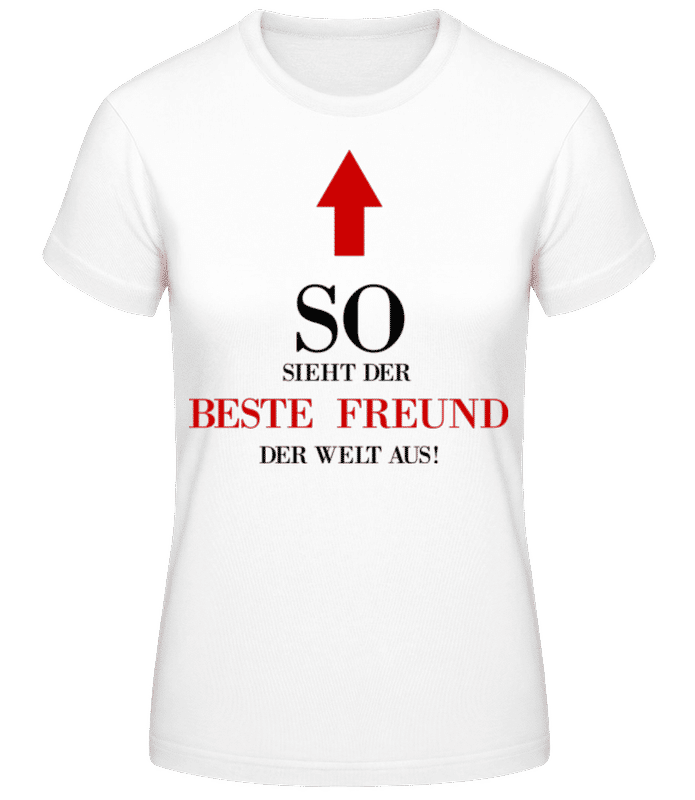 Vorschau: Der Beste Freund Der We - Frauen T-Shirt B&C - Weiß - Vorne