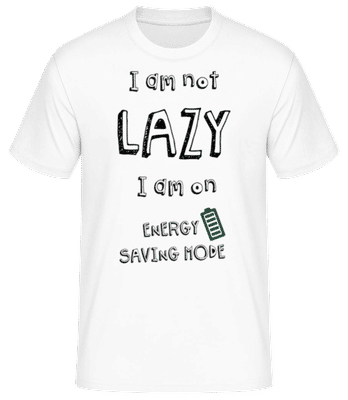 I Am Not Lazy - T-shirt standard Homme - Blanc - Devant