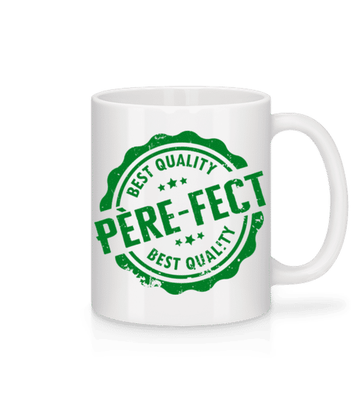 Père-fect - Mug en céramique blanc - Blanc - Devant