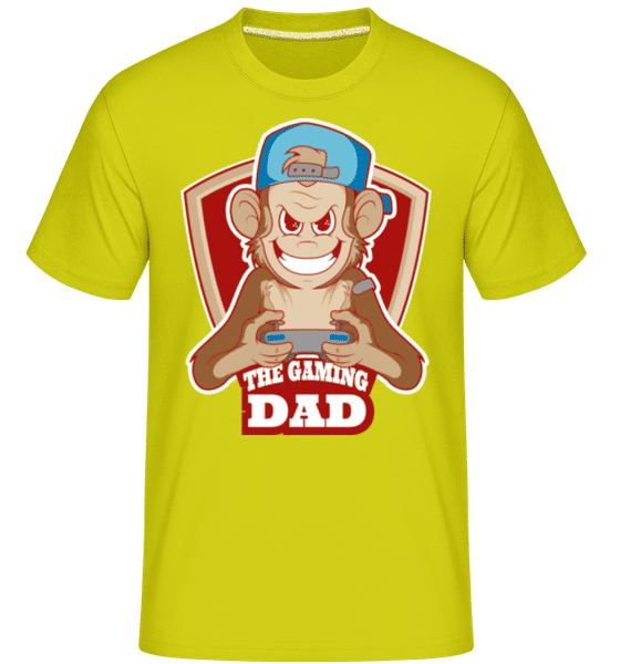 Preview: The Gaming Dad - Shirtinator Men's T-Shirt - Lime - Front