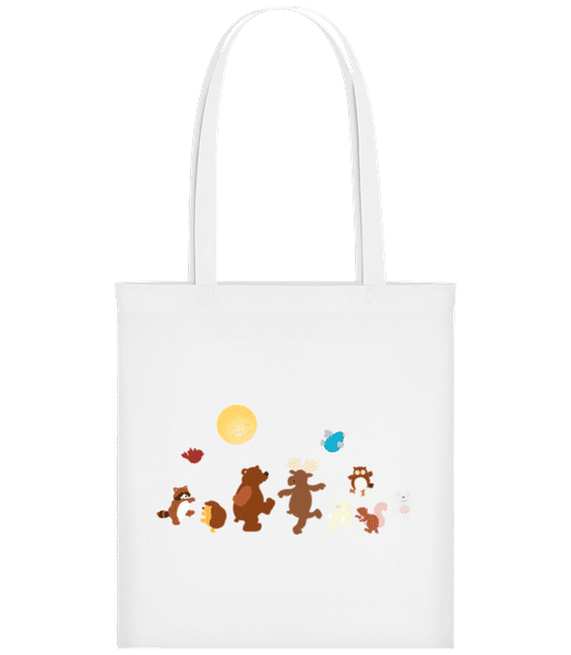 Aperçu: Bébé Animaux Party - Tote Bag - Blanc - Devant
