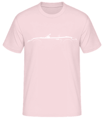 'Porsche Boxster 981' Silhouette - T-shirt standard Homme - Rose - Devant