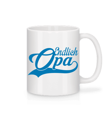 Endlich Opa - Tasse - Weiß - Vorne