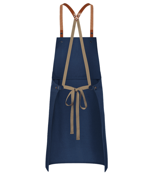 Tablier de cuisine premium - Bleu marine - Derrière