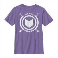 Marvel - Avengers - Ojo de Halcón Power of - Niños Camiseta - Lila - delante