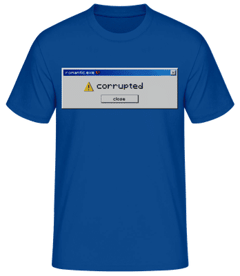 Y2K Romantic.exe Corrupted - T-shirt standard Homme - Bleu royal - Devant
