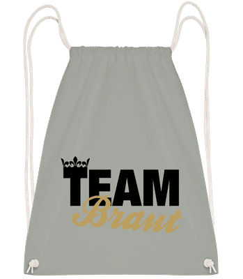 Team Braut Krone - Turnbeutel - Anthrazit - Vorn
