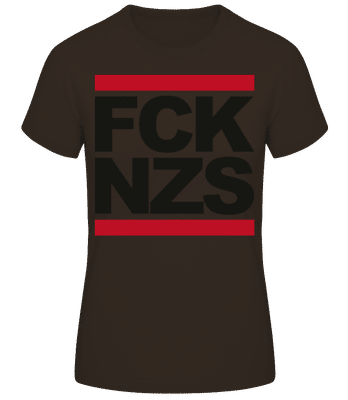 FCK NZS - Dámské tričko B&C - Hnědá - Napřed