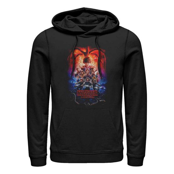 Aperçu: Netflix - Stranger Things - Skupina Group Pumpkins Poster - Unisex Sweat à capuche - Noir - Devant