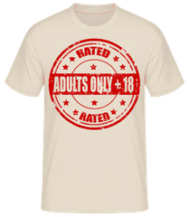 Adults Only +18 Sign · Männer Basic T-Shirt