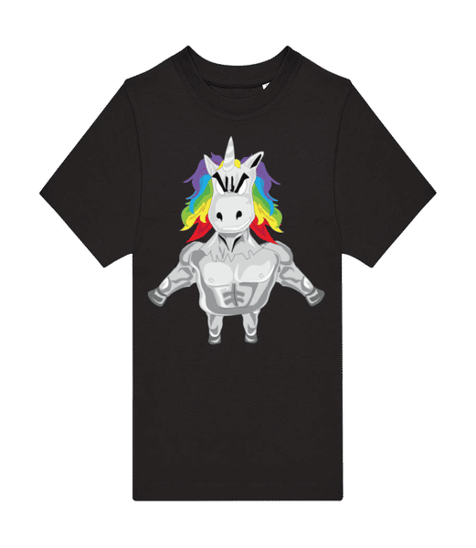 Aperçu: Licorne Musclé - T-shirt homme B&C - Noir - Devant