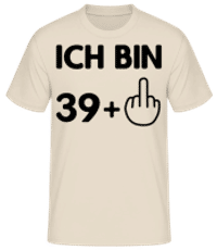 Ich Bin 39 - Männer Basic T-Shirt - Creme - Vorne