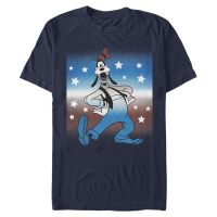 Disney - Mickey Mouse - Goofy Patriotic Goof - Men's T-Shirt - Navy - Front