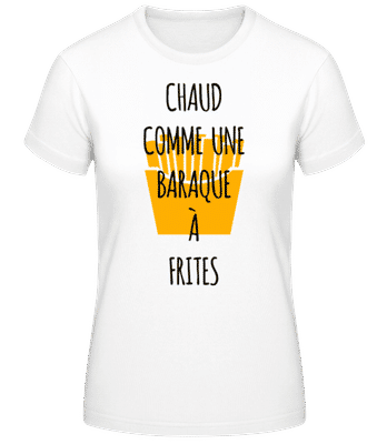 Comme Une Baraque À Frites 5 - T-shirt femme B&C - Blanc - Devant