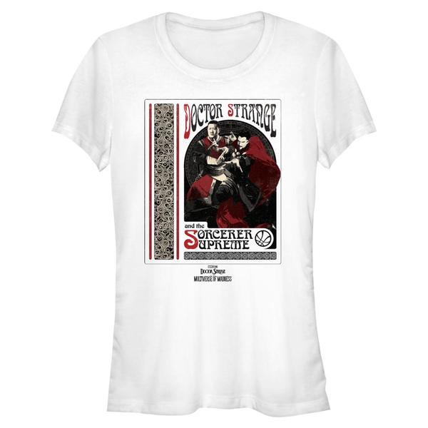 Aperçu: Marvel - Doctor Strange - Docteur Strange & Wong Sorcerer Supreme - Femme T-shirt - Blanc - Devant