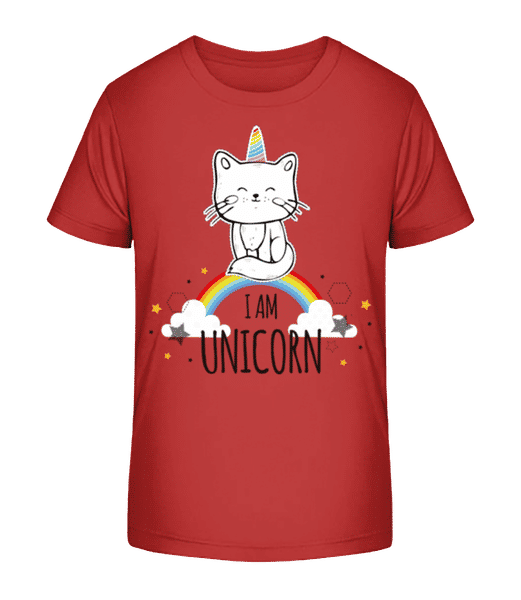 Aperçu: I Am Unicorn - T-shirt bio Enfant Stanley Stella 2.0 - Rouge - Devant
